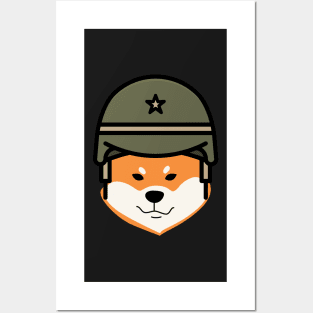 shiba, shiba dog, shiba crypto, crypto shiba, shiba cryptocurrency, robot dog, dog robot, dog army Posters and Art